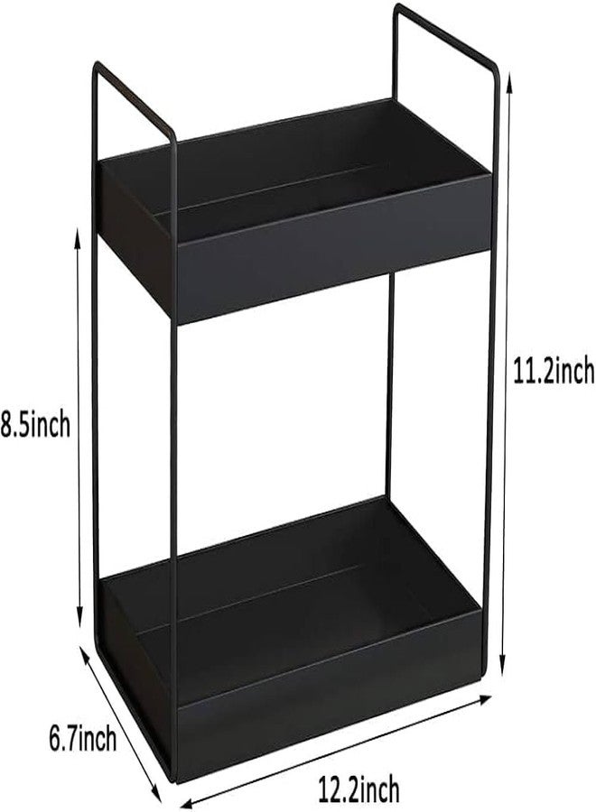 Mega choice 2-Tier Metal Multipurpose Rack – Spice Rack, Bathroom Countertop Organizer, Kitchen Shelf Corner Stand, Storage Stand –Versatile Standing Organizer for Home Use - Image 5