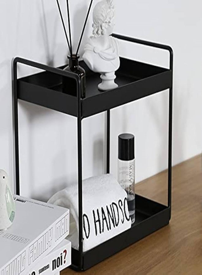 Mega choice 2-Tier Metal Multipurpose Rack – Spice Rack, Bathroom Countertop Organizer, Kitchen Shelf Corner Stand, Storage Stand –Versatile Standing Organizer for Home Use - Image 3