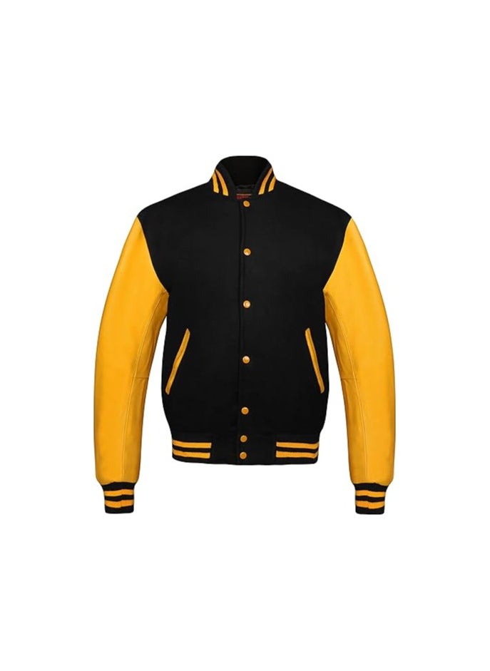 Generic - Unisex Varsity Jacket - Premium Quality, Multiple Color Combinations - Retro Style College Jacket for Men & Women - Image 1