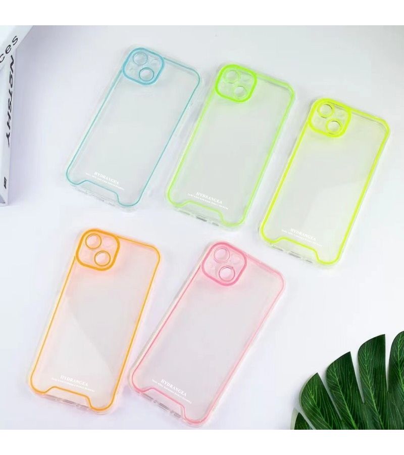 Orange Luminous Phone Case for iPhone X XS Cartoon Flower Leaf Gift - Image 2