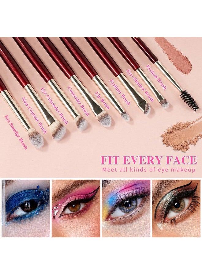 BEILI Makeup Brushes 15Pcs Make Up Brushes Set Premium Vegan Foundation Concealers Blush Eyeshadow Eyeliner Powder Highlighter Blending Face Brush Set(Red) - Image 5