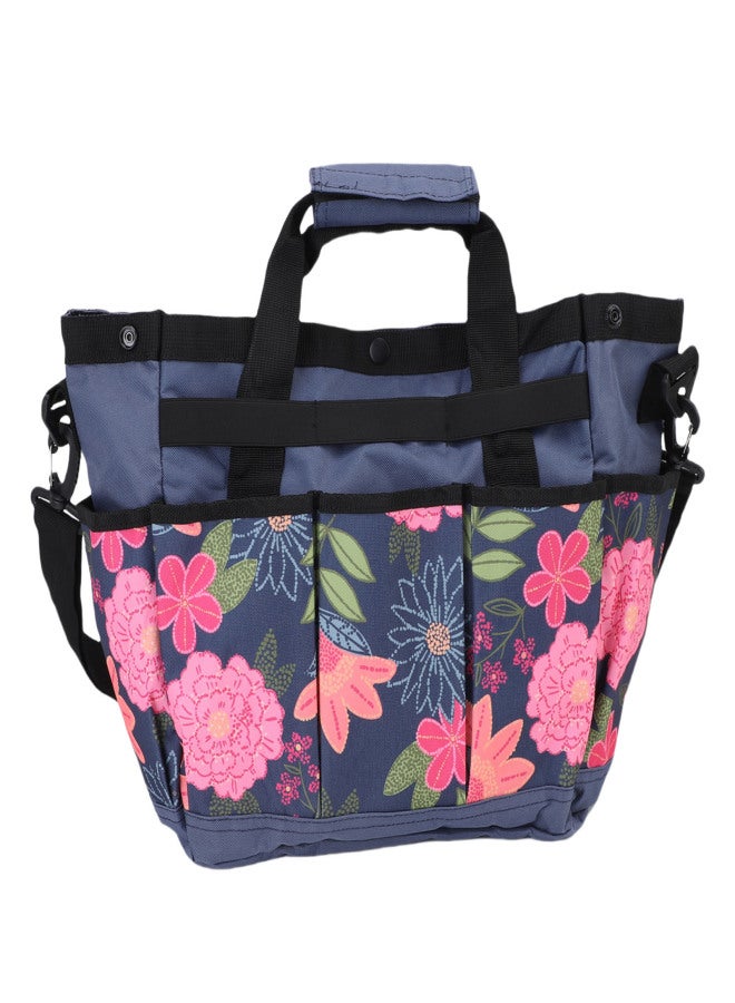 Garden Tool Bag Oxford Cloth Floral Portable Gardening Tool Kit Holder Organizer with Multiple Pockets and Handle for Outdoor - Image 3