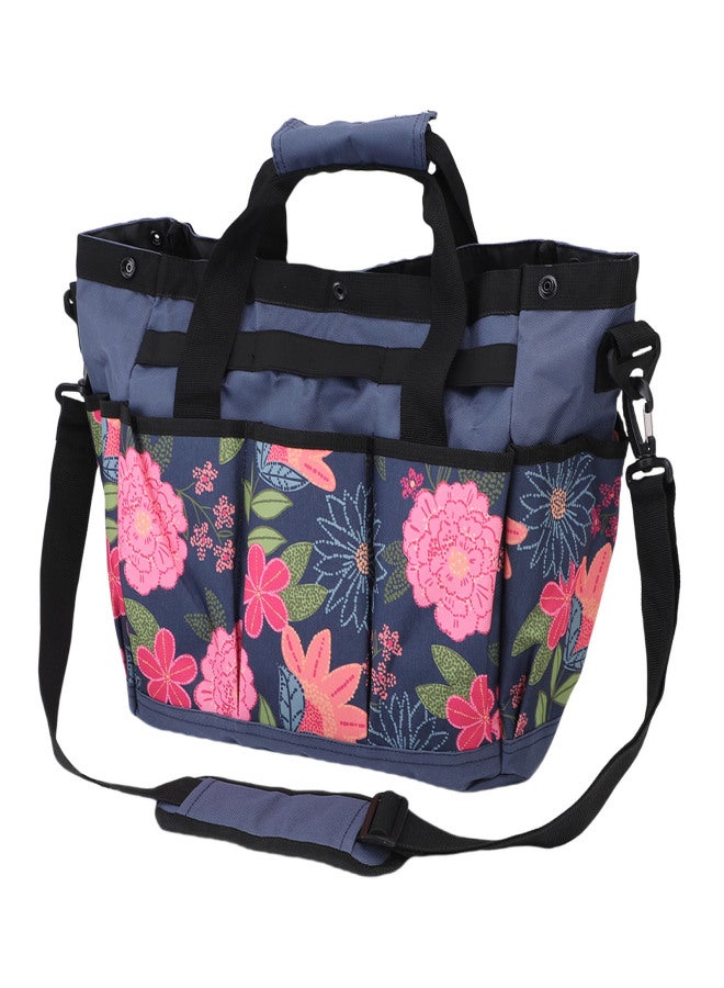 Garden Tool Bag Oxford Cloth Floral Portable Gardening Tool Kit Holder Organizer with Multiple Pockets and Handle for Outdoor - Image 1