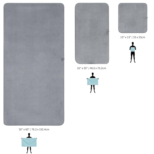 MICROFI New Microfiber Bath Towel Set, 3 Piece, Oversize, Quick Dry, Lint Free, Includes Body, Hand and Face Towels - Image 4