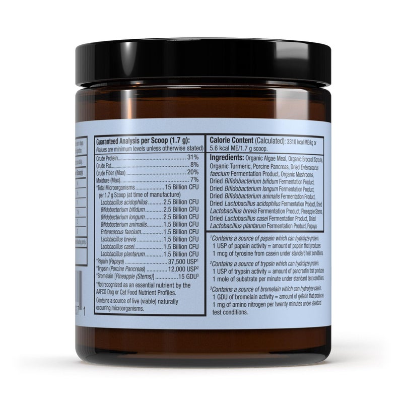 Dr. Mercola Bark & Whiskers Probiotics + Enzymes - Supports Digestive Health & Immune System - Probiotic Supplement for Cats & Dogs - 60 Scoops - Image 2