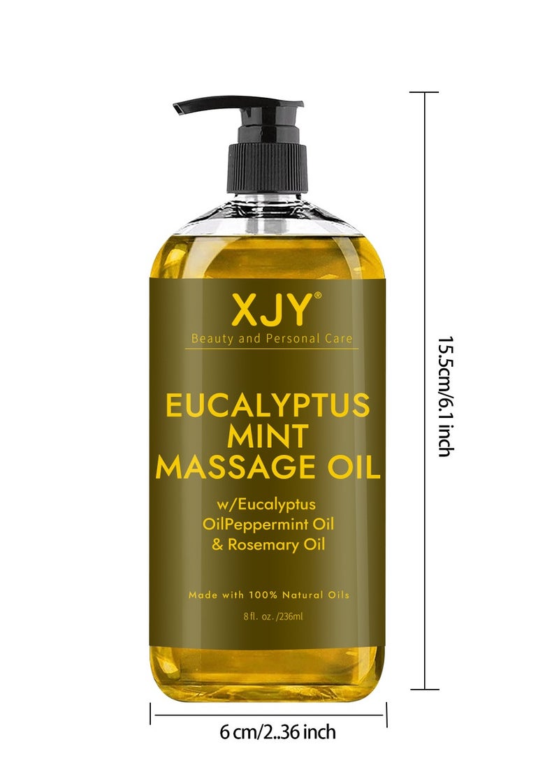 Eucalyptus Mint Massage Oil Refreshing Massage Oil (8 1L. 02./236ml) - Image 2