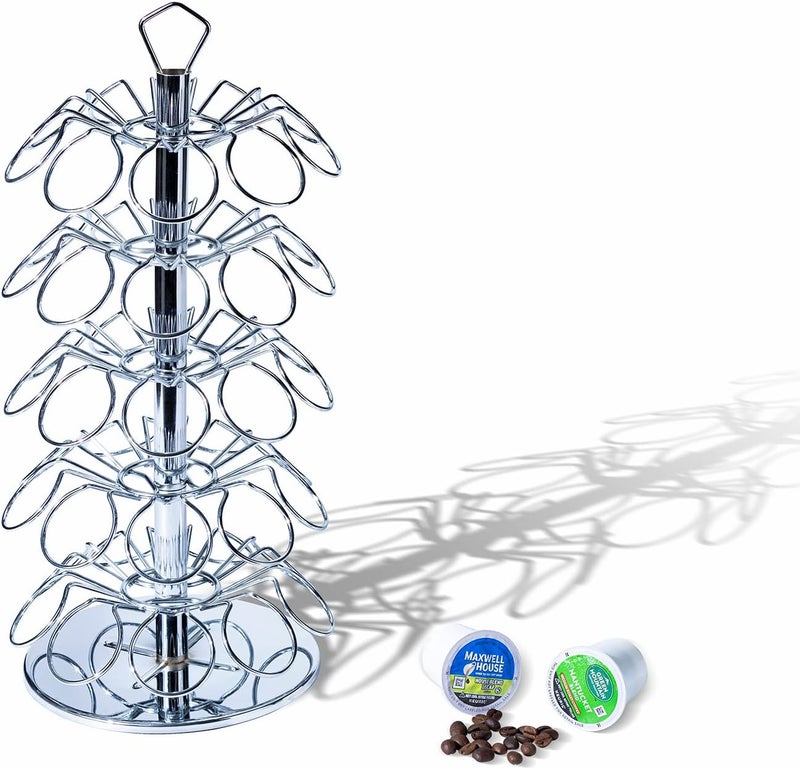 Rice rat K cup Holder Storage Coffee Capsules Pod Holder Carousel 5 Tier Compatible with 45 K-Cup Pods - Image 5