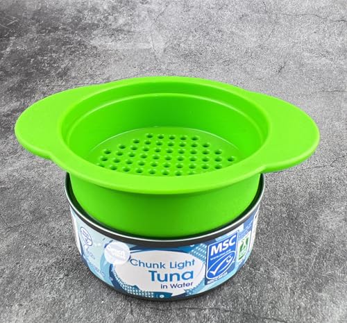 iAesthete 2 Pack - Can, Tuna, Colander Strainer, Food Grade Plastic, BPA-Free, Unibody Design, Dishwasher Safe, Fits Standard Size Cans - Image 3