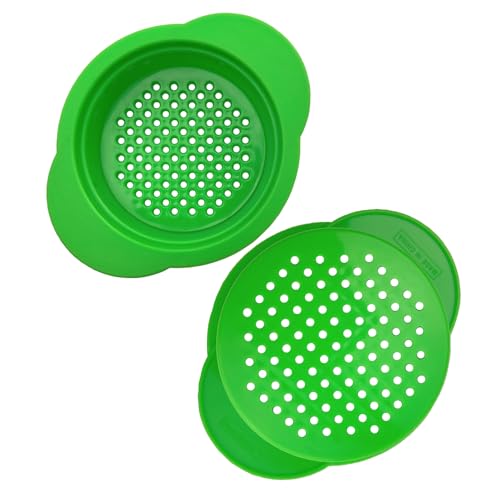 iAesthete 2 Pack - Can, Tuna, Colander Strainer, Food Grade Plastic, BPA-Free, Unibody Design, Dishwasher Safe, Fits Standard Size Cans - Image 1