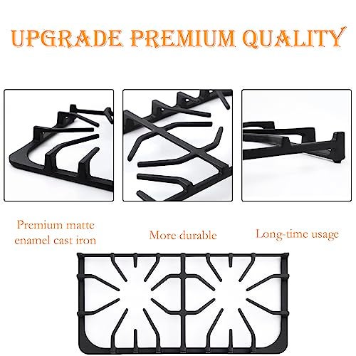 atgestore Upgraded 807327101 Side Grate Replacement for Frigidaire Stove Parts 20 x 9.6 IN Cast Iron Grate Kenmore Gas Range Parts Surface Burner Grate Frigidaire Gas Cooktop Parts Cookware Accessories - Image 5