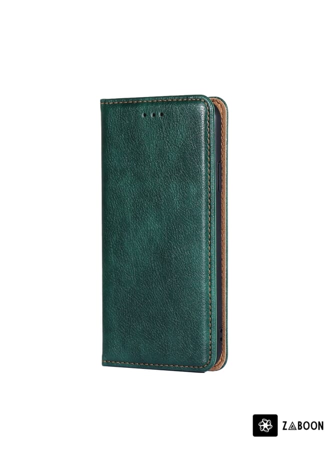 Zaboon Protective Case For Samsung Galaxy A03s 164.2mm Gloss Oil Solid Color Magnetic Leather - Image 1