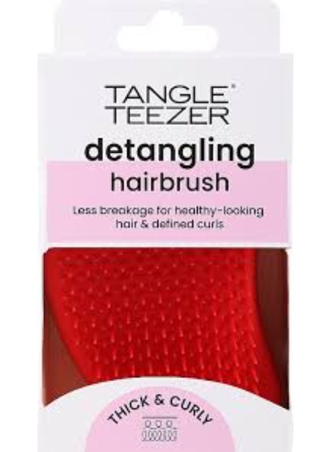 Tangle Teezer Original Thick & Curly Brush Color Salsa Red - Image 2