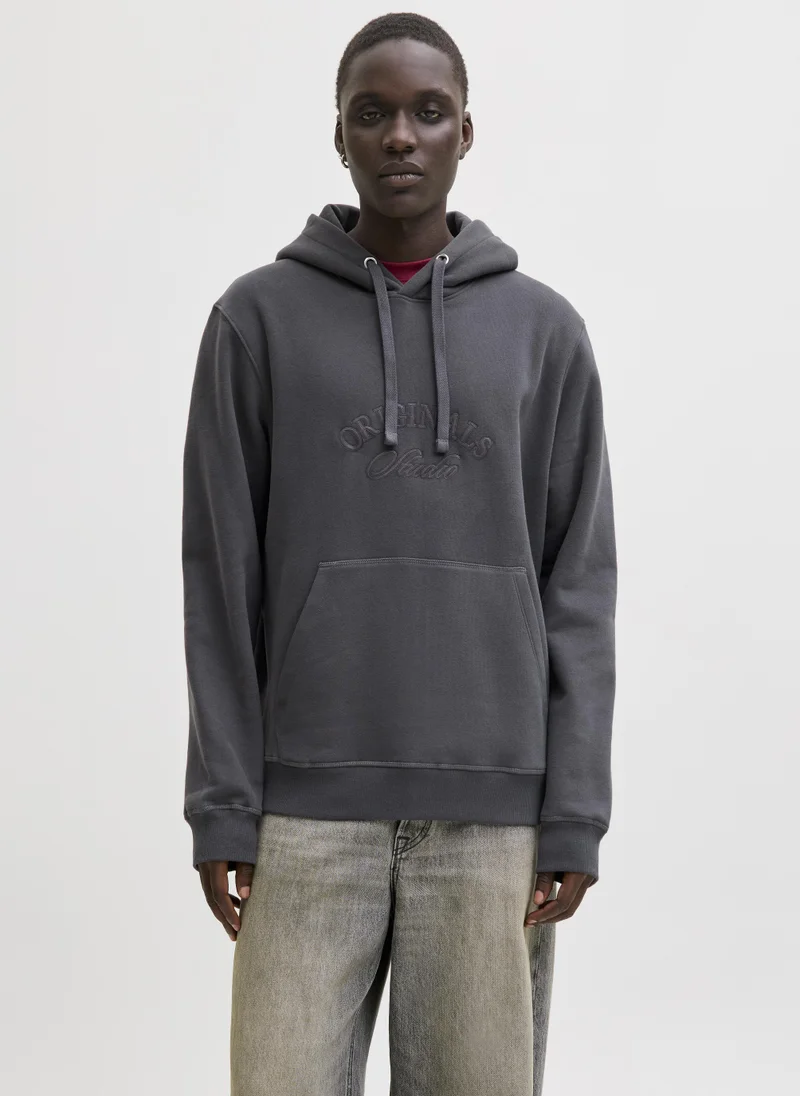 جاك اند جونز Logo Pullover Hoodie