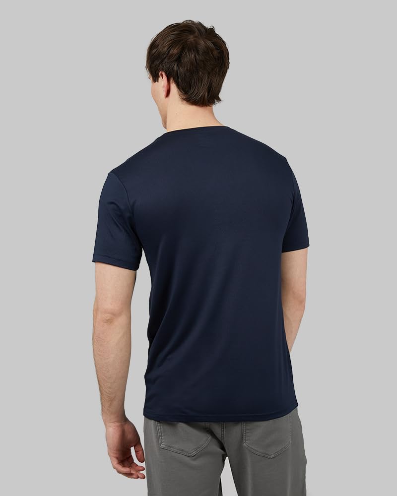 32 Degrees Mens 4 Pack Cool Crewneck T-Shirt | Anti-Odor | Quick Drying | 4-Way Stretch, 2 Black/ 2 Navy, X-Large - Image 3