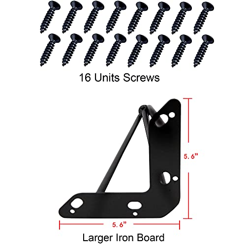 Home Soft Things Hairpin Metal Table Legs 10 Inch Legs for Furniture Coffee Bench Dining End Industrial Table Desk Set of 4 with Black Screws, 10" - Image 4