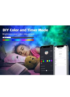 Next Life Smart Star Projector Galaxy Light - RGB LED Laser Star Projector For Kids Bedroom Playroom Home Center, WiFi(2.4GHz) Smart APP Projector APP Work With Alexa Google Home Starry Sky LED Night Light  - Image 3