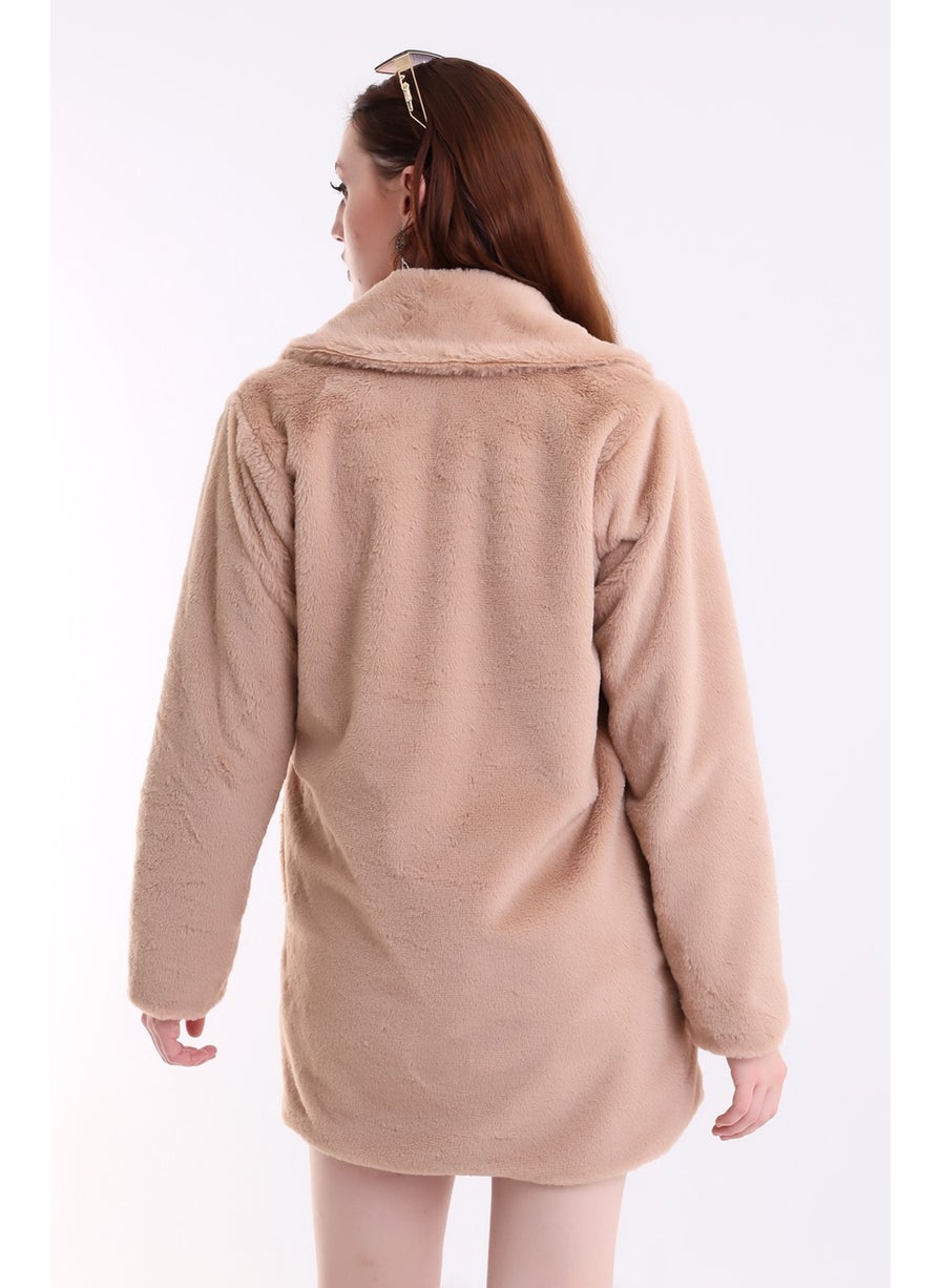 Win Moda - Plush Jacket Lined with Imported Plush Fur - Image 1
