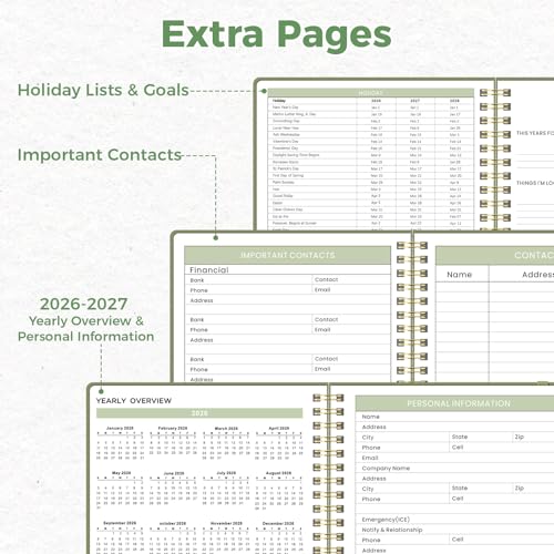 Oucaru Undated Weekly Planner, A5 To Do List Notebook with Goal & Habit Tracker Organizer, 52 Weekly Planner Notebook with Spiral Binding for Office Home School Supplies - Image 3