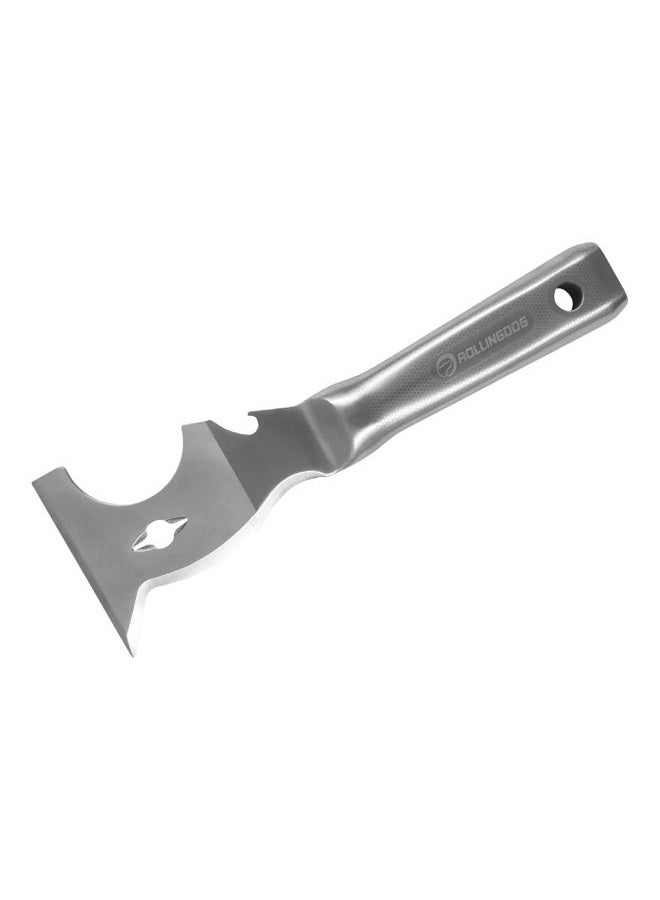 Rollingdog 3 inch 10 in 1 Multifunction Painter's Tool - 420 Stainless Steel Mirror Polished One Piece Blade And Laser Engraved Handle - Image 1
