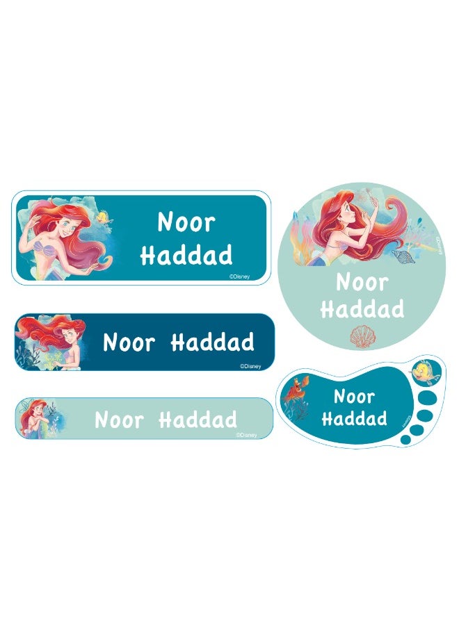 Essmak Disney Personalized Waterproof Name Labels for Kids – Set of 74 Custom Stickers for School Supplies, Lunch Boxes, Clothes and Toys  - Image 1
