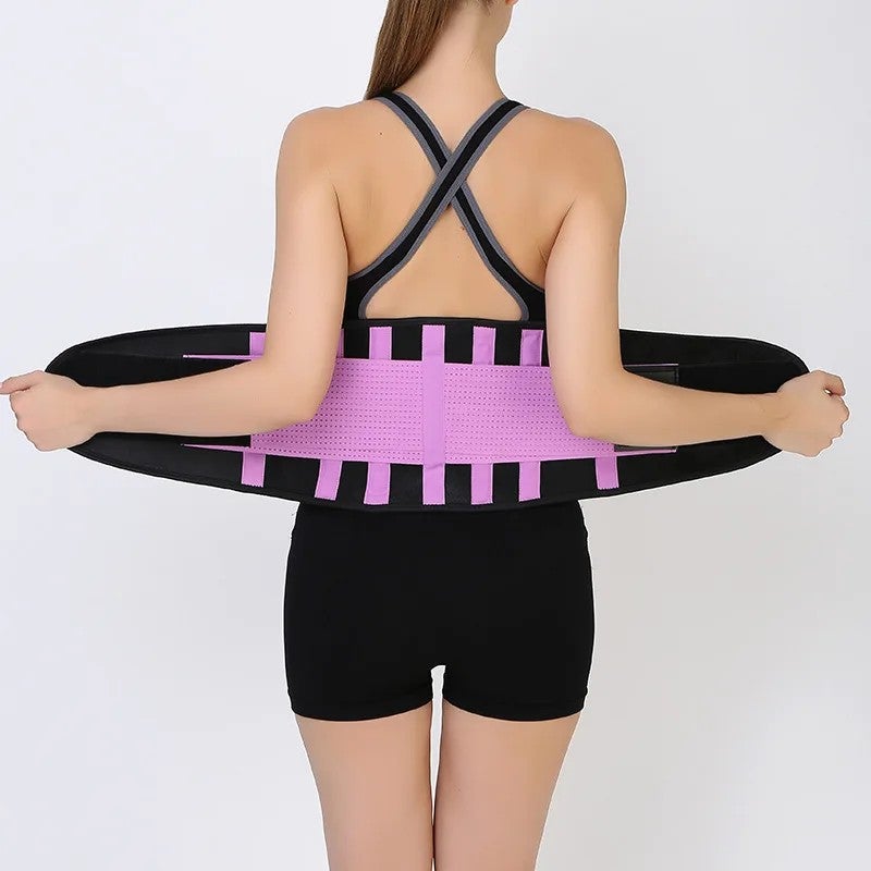 Bluejw Waist Trimmer Belt - Gym Workout Waist Trainer for Weight Loss, Sports & Muscle Support - Compression Body Shaper - Image 4