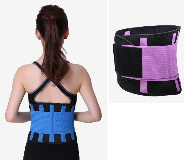 Bluejw Waist Trimmer Belt - Gym Workout Waist Trainer for Weight Loss, Sports & Muscle Support - Compression Body Shaper - Image 2