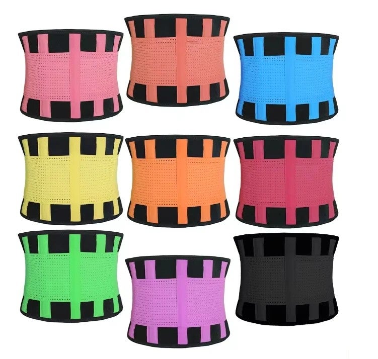Bluejw Waist Trimmer Belt - Gym Workout Waist Trainer for Weight Loss, Sports & Muscle Support - Compression Body Shaper - Image 1