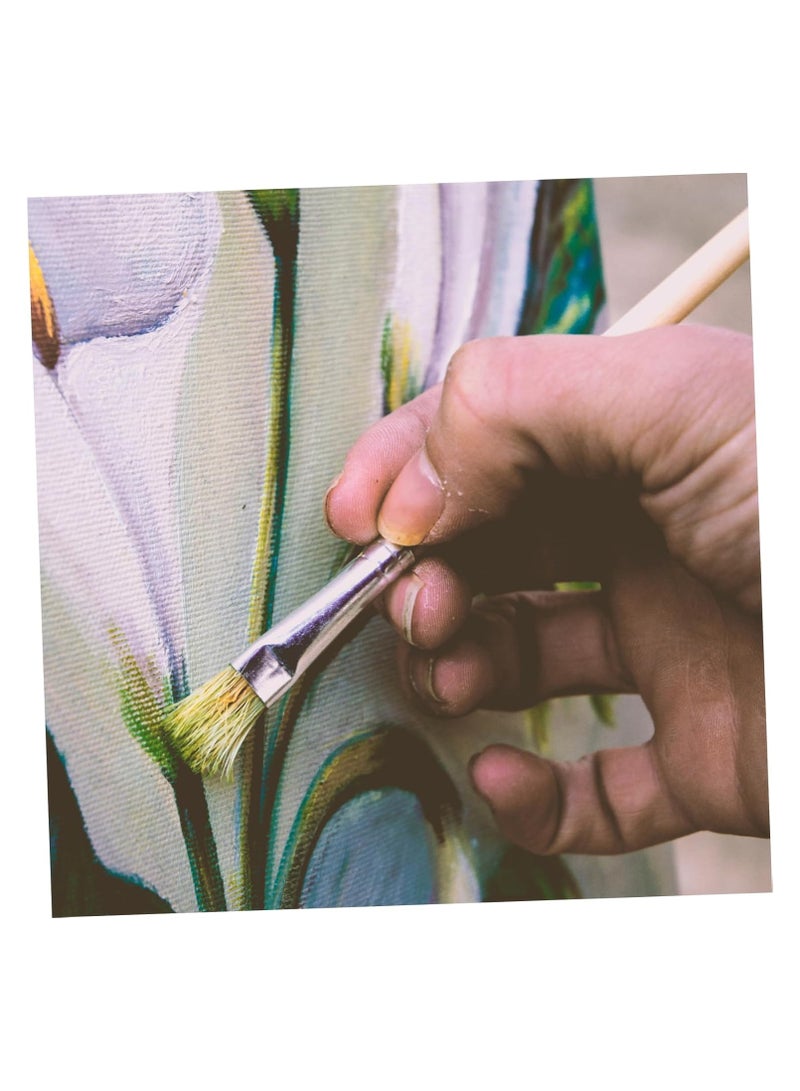 MALA 6pcs Nylon Paintbrush Set for Oil Watercolor and Painting Multi-use Art Tools for Students and Artists Lightweight and Portable for Outdoor Sketching - Image 2