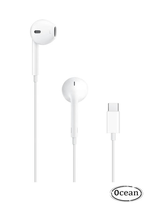 Wired Earbuds for iPhone, Apple Earbuds USB-C, Built-in Microphone & Volume Control,No Need Bluetooth, Compatible with iPhone 15/15 Pro/15 Pro Max/15 Plus/iPad Pro and Other USB C Device, White
