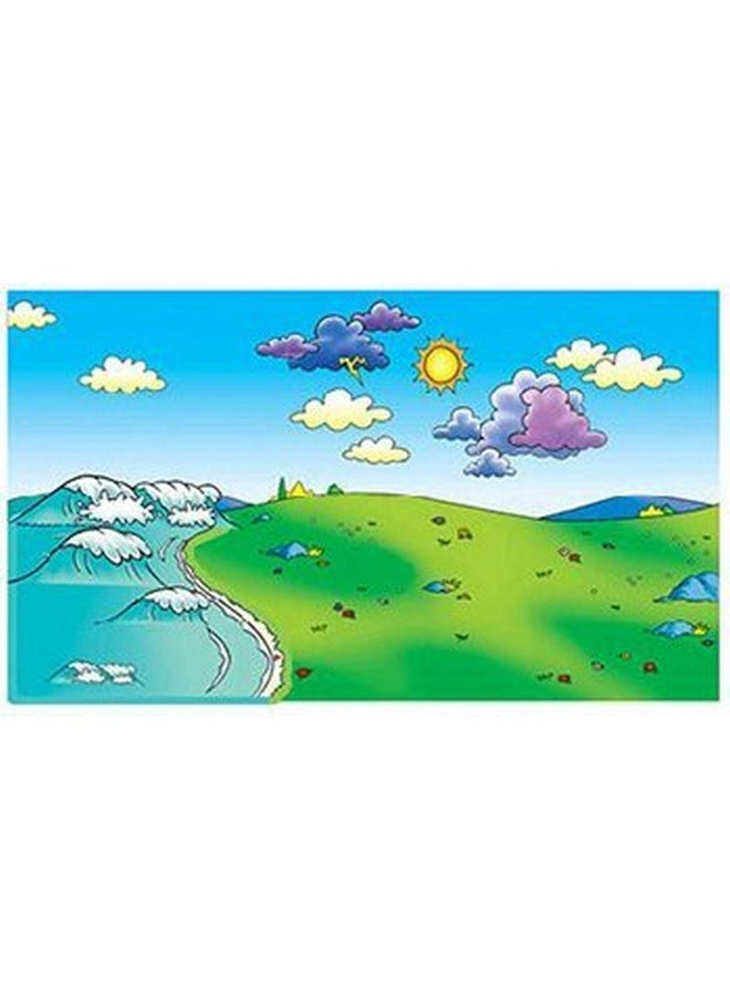 Little Folk Visuals Beginners Bible: Meadow Flannel Board/Playboard With Accessories/Overlay, 9 Pieces Set 