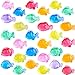 Niceup 130pcs Plastic Little Tropical Fish Ocean Party Favors Sensory Bin Filller Bulk Fake Fishes Miniature Toys Under Sea Mermaid Pool Diving Gems Vase Fillers Aquarium Crafting Decoration - Image 2