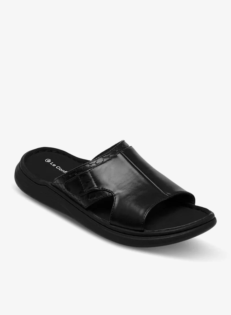 Le Confort BLACK Men Slip-On Comfort Sandals for Men | Best Price UAE