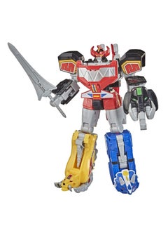 PLAYSKOOL Power Rangers Mighty Morphin Megazord Megapack Includes 5 Mmpr Dinozord Action Figure Toys For Boys And Girls Ages 4 And Up Inspired By 90S Tv Show (Amazon Exclusive)  - Image 1