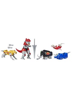 PLAYSKOOL Power Rangers Mighty Morphin Megazord Megapack Includes 5 Mmpr Dinozord Action Figure Toys For Boys And Girls Ages 4 And Up Inspired By 90S Tv Show (Amazon Exclusive)  - Image 4