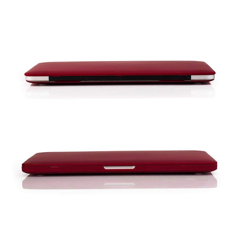 RUBAN MacBook Pro 13 Inch Case 2015 2014 2013 2012 Release A1502 A1425, Plastic Hard Shell Case & Keyboard Cover, Wine Red - Image 5