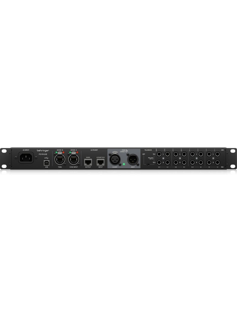 behringer P24HUB StageConnect Hub with Bus Powering for Personal Monitor Mixers - Image 2