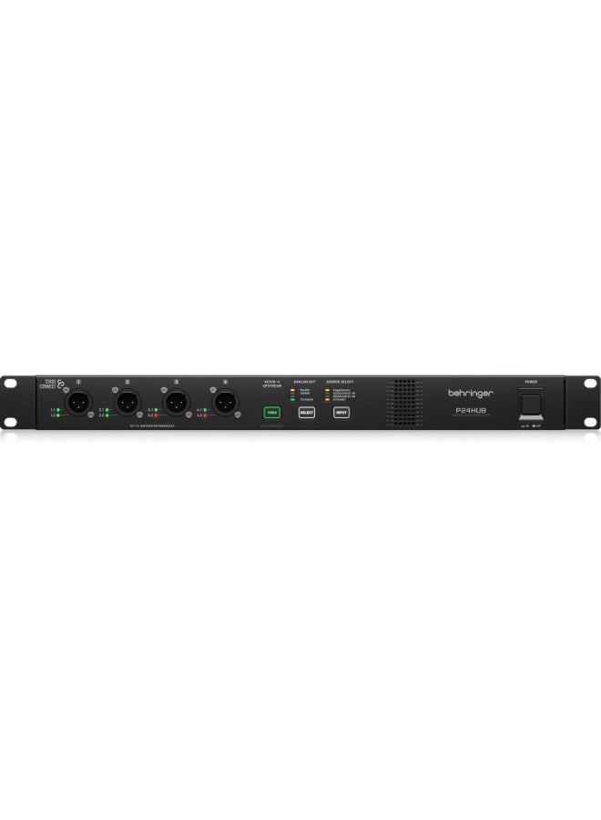 behringer P24HUB StageConnect Hub with Bus Powering for Personal Monitor Mixers - Image 1