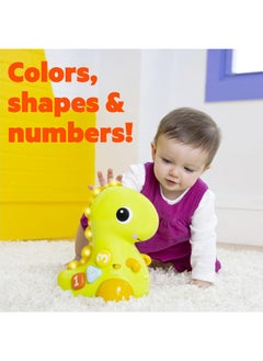 Bright Starts Bright Starts Go, Go, Dino Crawl & Count Activity Toy for Infants - Rolls, Lights Up, Plays Music and More, Ages 6 Months+  - Image 3