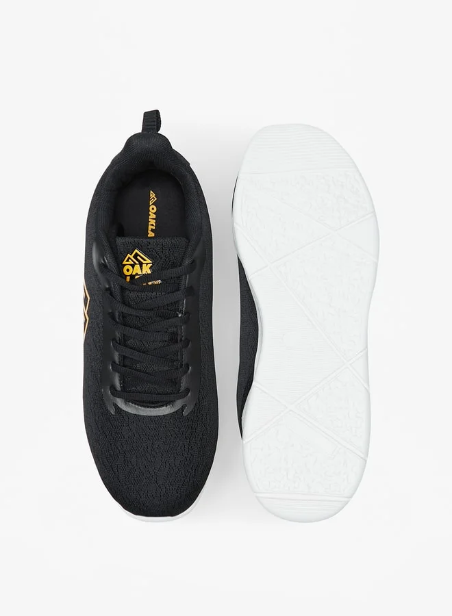 Oaklan by Shoexpress Men's Logo Print Lace-Up Sports Shoes