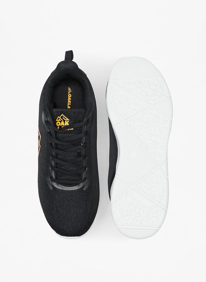 Oaklan by Shoexpress Men's Logo Print Lace-Up Sports Shoes  - Image 4