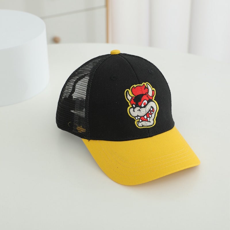 Mario Kids Cap Super Mario Color Block Hat Cotton - Image 1