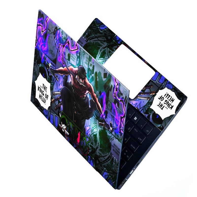 BAEYE Full Laptop Skin Stickers HD Quality Sticker for Laptops Upto 15.6" (Dustproof|Waterproof|Scratchproof|Reusable) - BE KO Hell FL - Image 1