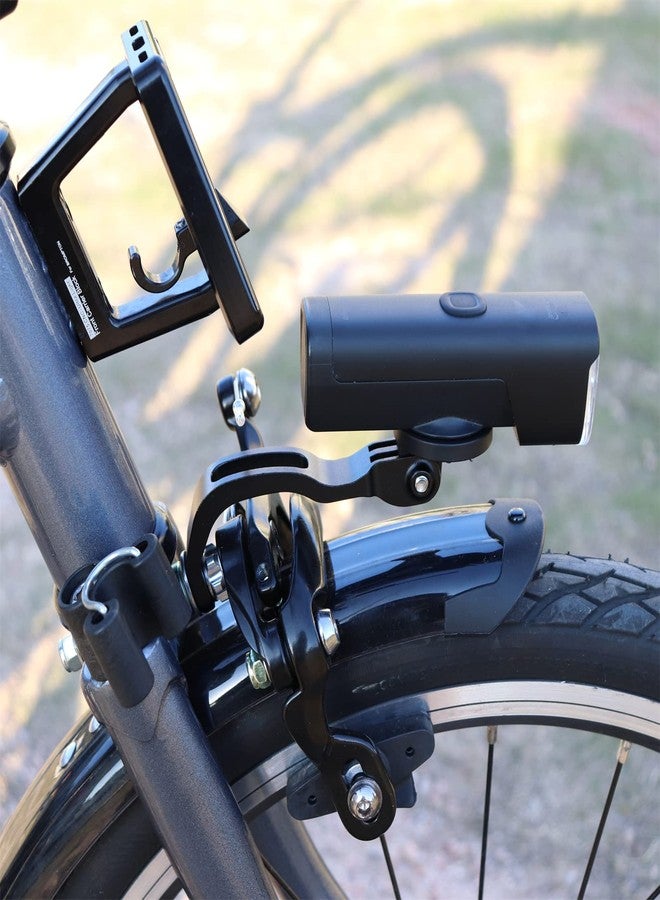 Nelbons Bicycle Out-Front Mount Bracket Compatible with Bromp ton 3 Sixty Folding Road Bike Bracket Cycling Part Alloy Mount for Bike Lights - Image 5