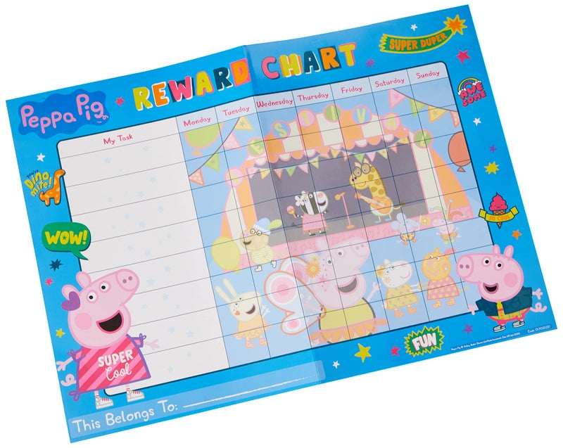 Paper Projects 01.70.30.021 Peppa Pig Everyday Reward Chart and 56 Sparkly Stickers, 29.7cm x 42cm - Image 2
