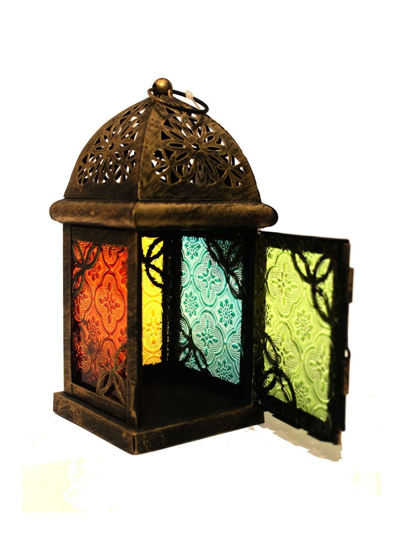 Antique Museum - MOROCCAN TABLE/HANGING LAMP MIXED COLOR 19.5CM BM102 - Image 1
