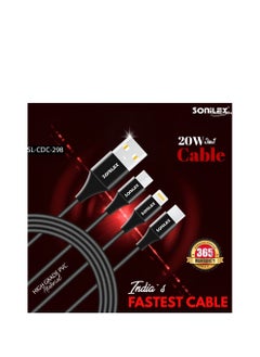 SOniLEX Micro lightning type-C USB charging Cable SL-CDC298  - Image 2