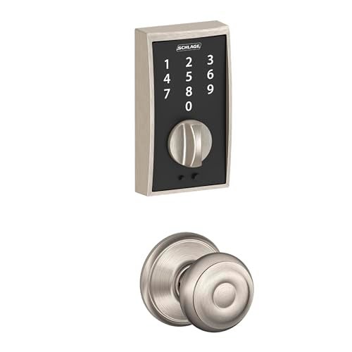 Schlage BE375 CEN 619 Touch Century Deadbolt, Electronic Keyless Entry Lock, Satin Nickel - Image 2