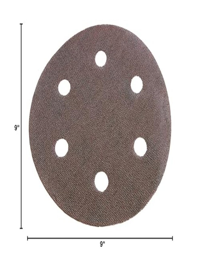 CS Unitec 37642 9" Sandpaper, Velcro 6-Hole Punch, 40 Grit Normal Corundum, (Pack of 25) - Image 3