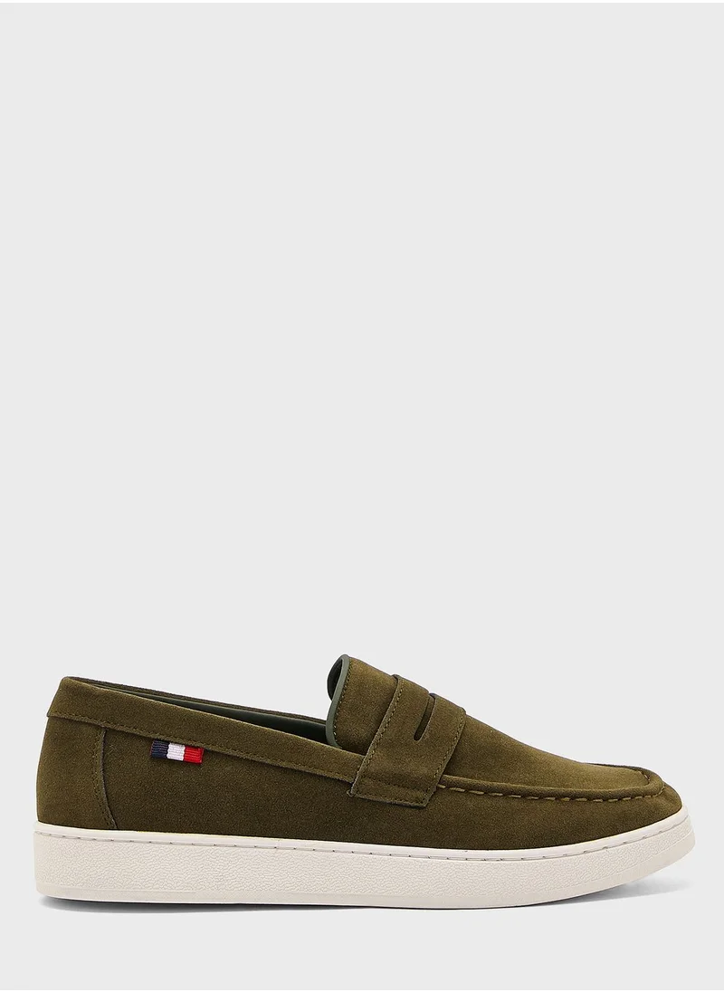 Robert Wood Faux Suede Casual Slip Ons