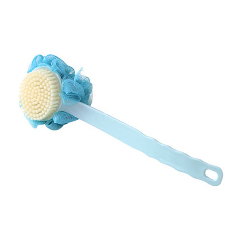 Exfoliating Body Brush: Soft Nylon Bristles, Long Curved Handle - Reaches Hard-To-Clean Areas, Promotes Blood Circulation for Shower Dry Brushing & Lymphatic Massage - Image 1